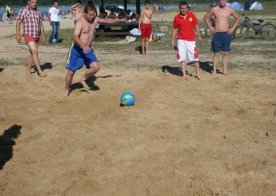 Turniej o Tytuł Mistrza Gminy Biszcza w Nożnej Piłce Plażowej. Zbiornik Wodny Biszcza-Żary 2012