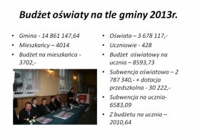 Informacja o stanie realizacji zadań oświatowych w Gminie Biszcza - rok szkolny 2013/2014