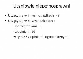 Informacja o stanie realizacji zadań oświatowych w Gminie Biszcza - rok szkolny 2013/2014