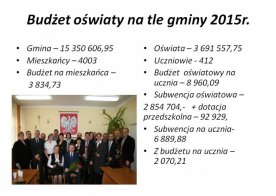 INFORMACJA O STANIE REALIZACJI ZADAŃ OSWIATOWYCH W GMINIE BISZCZA Rok szkolny 2015/2016