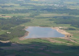 Zbiornik wodny Biszcza - Żary "z lotu ptaka" 
