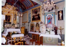 Wnętrze kościółka